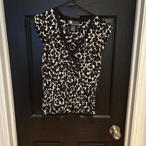 Nine West Black and White Women's Top